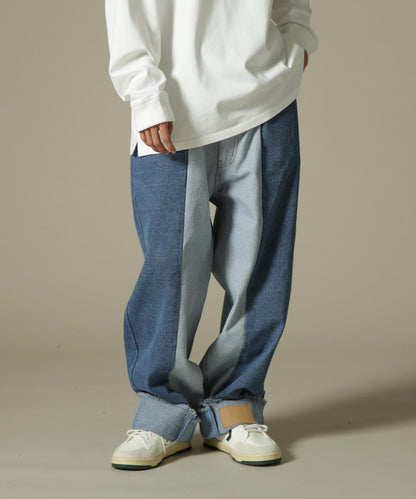 DankeSchon/ダンケシェーン/PREMIUM reDENIM SHIFT 2CM PANTS/高級再生牛仔褲