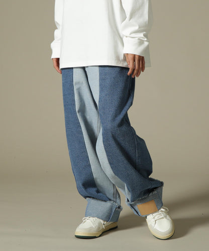 DankeSchon/ダンケシェーン/PREMIUM reDENIM SHIFT 2CM PANTS/高級再生牛仔褲