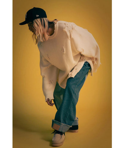 DankeSchon/ダンケシェーン/PREMIUM reDENIM SHIFT 2CM PANTS/高級再生牛仔褲