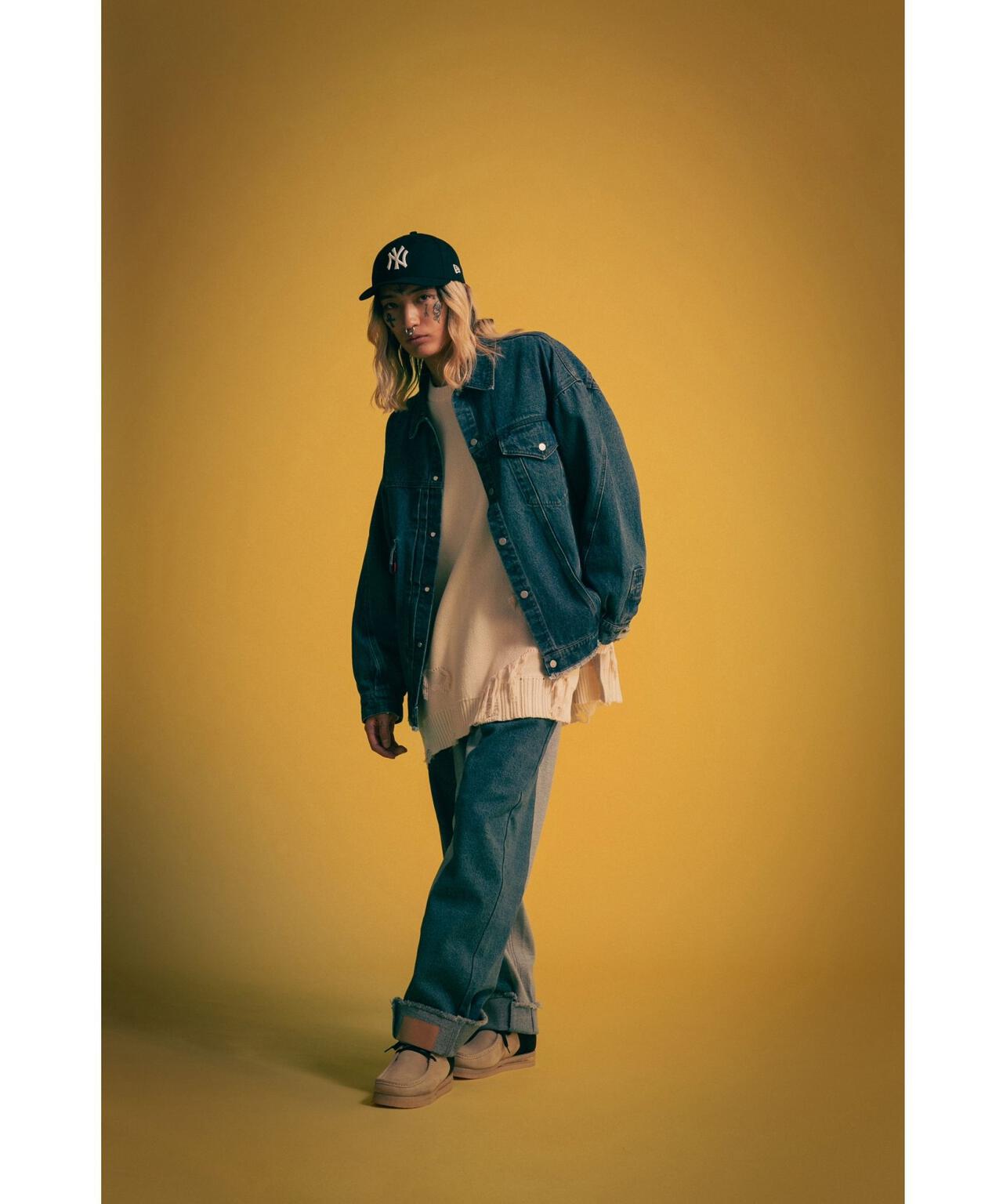 DankeSchon/ダンケシェーン/PREMIUM reDENIM SHIFT 2CM PANTS/高級再生牛仔褲