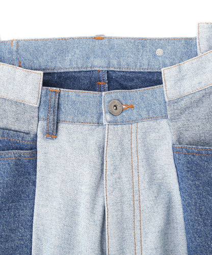 DankeSchon/ダンケシェーン/PREMIUM reDENIM SHIFT 2CM PANTS/高級再生牛仔褲