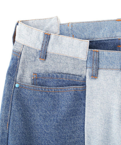 DankeSchon/ダンケシェーン/PREMIUM reDENIM SHIFT 2CM PANTS/高級再生牛仔褲