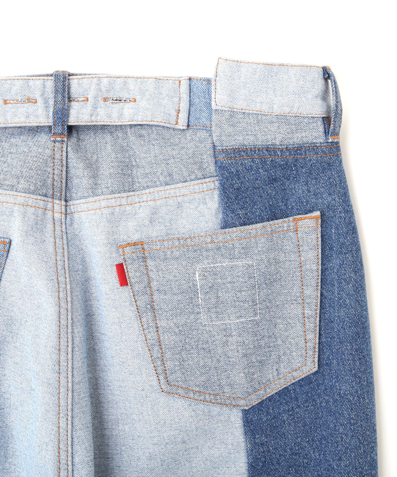 DankeSchon/ダンケシェーン/PREMIUM reDENIM SHIFT 2CM PANTS/高級再生牛仔褲