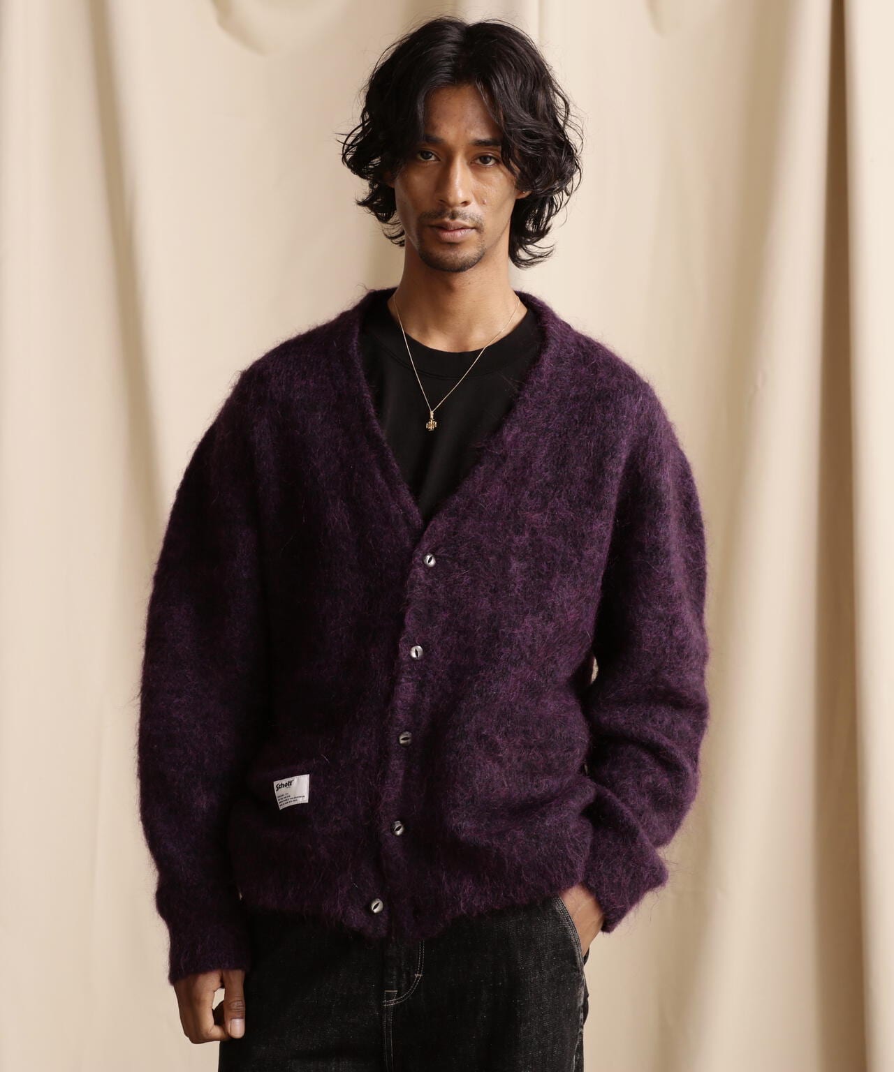 MOHAIR CARDIGAN/莫哈爾羊毛針織開衫