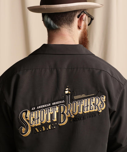 LS TC SHIRT BARBER EMB/理髮師logo刺繡 工作襯衫
