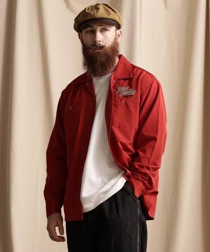 LS TC SHIRT BARBER EMB/理髮師logo刺繡 工作襯衫