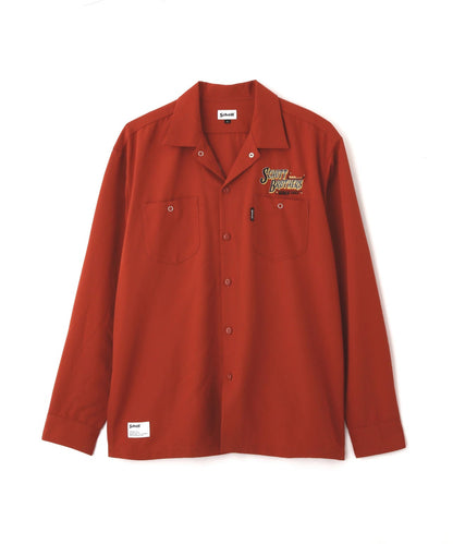 LS TC SHIRT BARBER EMB/理髮師logo刺繡 工作襯衫