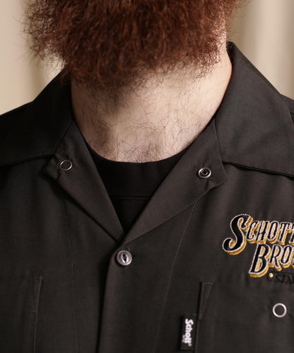LS TC SHIRT BARBER EMB/理髮師logo刺繡 工作襯衫