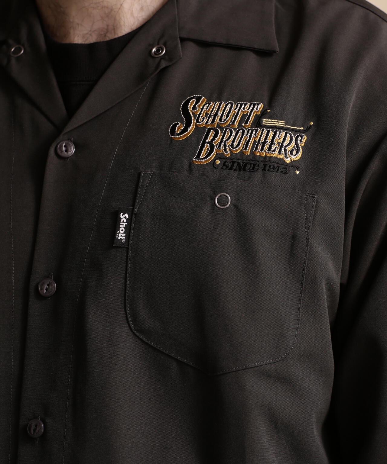 LS TC SHIRT BARBER EMB/理髮師logo刺繡 工作襯衫