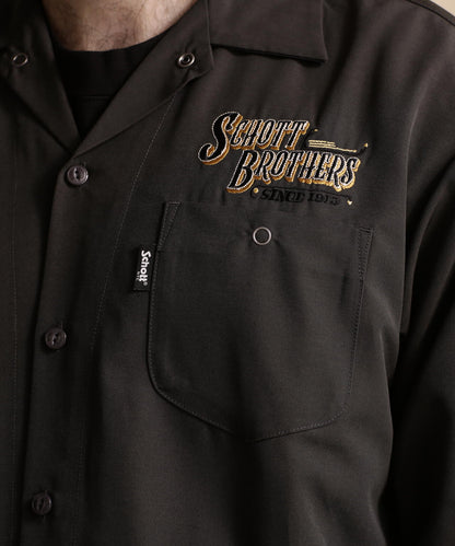 LS TC SHIRT BARBER EMB/理髮師logo刺繡 工作襯衫