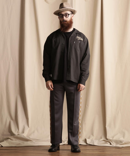 LS TC SHIRT BARBER EMB/理髮師logo刺繡 工作襯衫