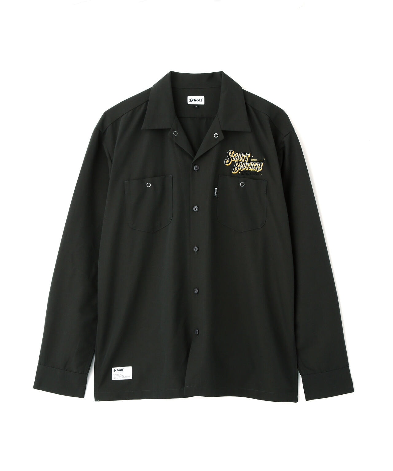 LS TC SHIRT BARBER EMB/理髮師logo刺繡 工作襯衫