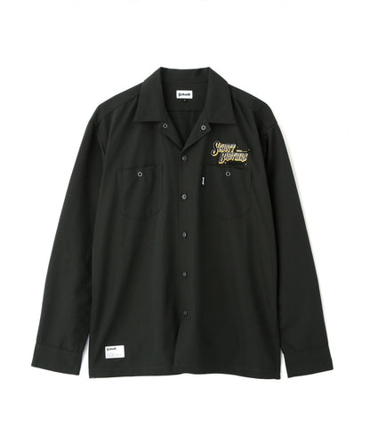 LS TC SHIRT BARBER EMB/理髮師logo刺繡 工作襯衫