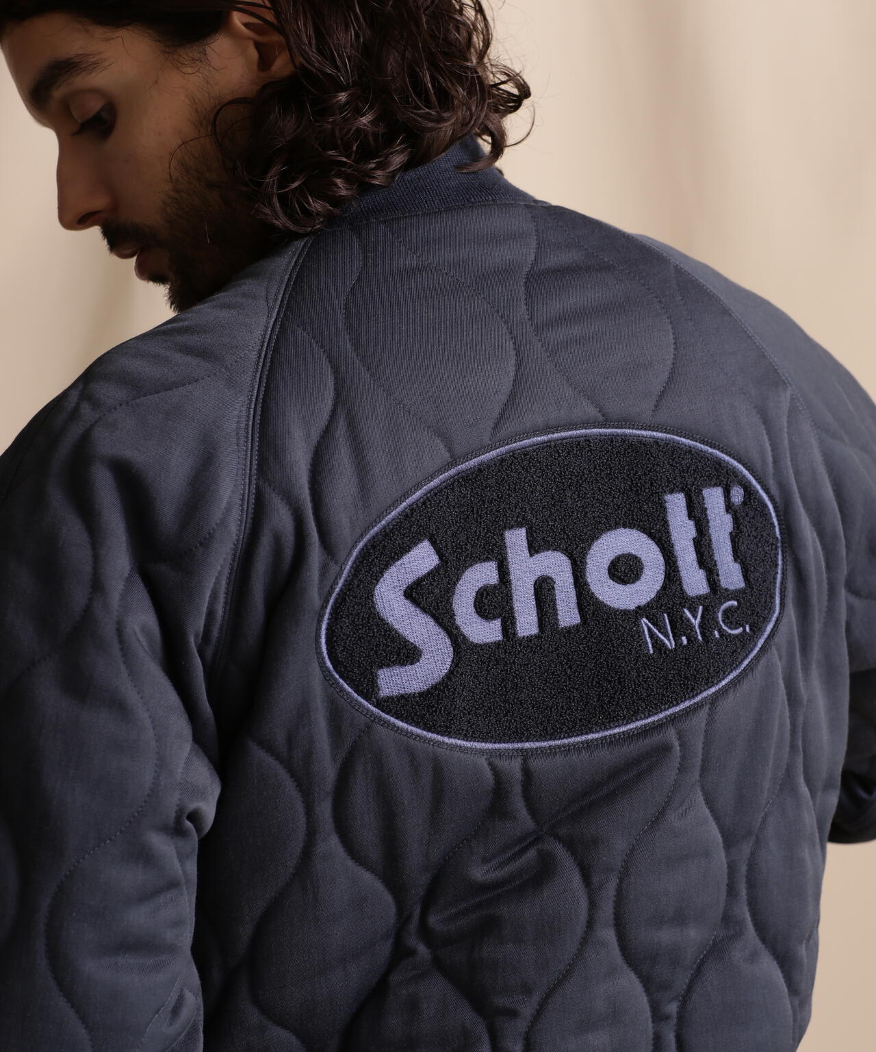 LIMITED/ONIONQUILTED JACKET OVALCHENILLE LOGO/橢圓絨標誌拼接夾克