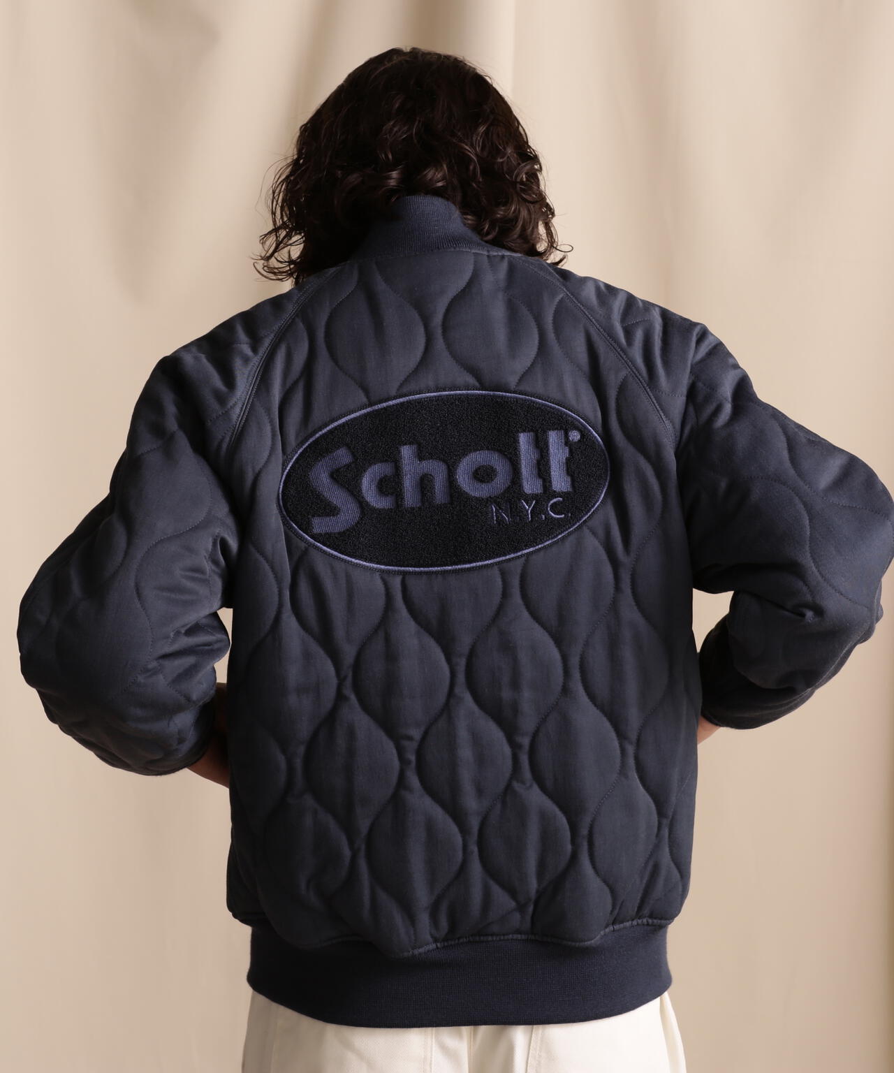 LIMITED/ONIONQUILTED JACKET OVALCHENILLE LOGO/橢圓絨標誌拼接夾克