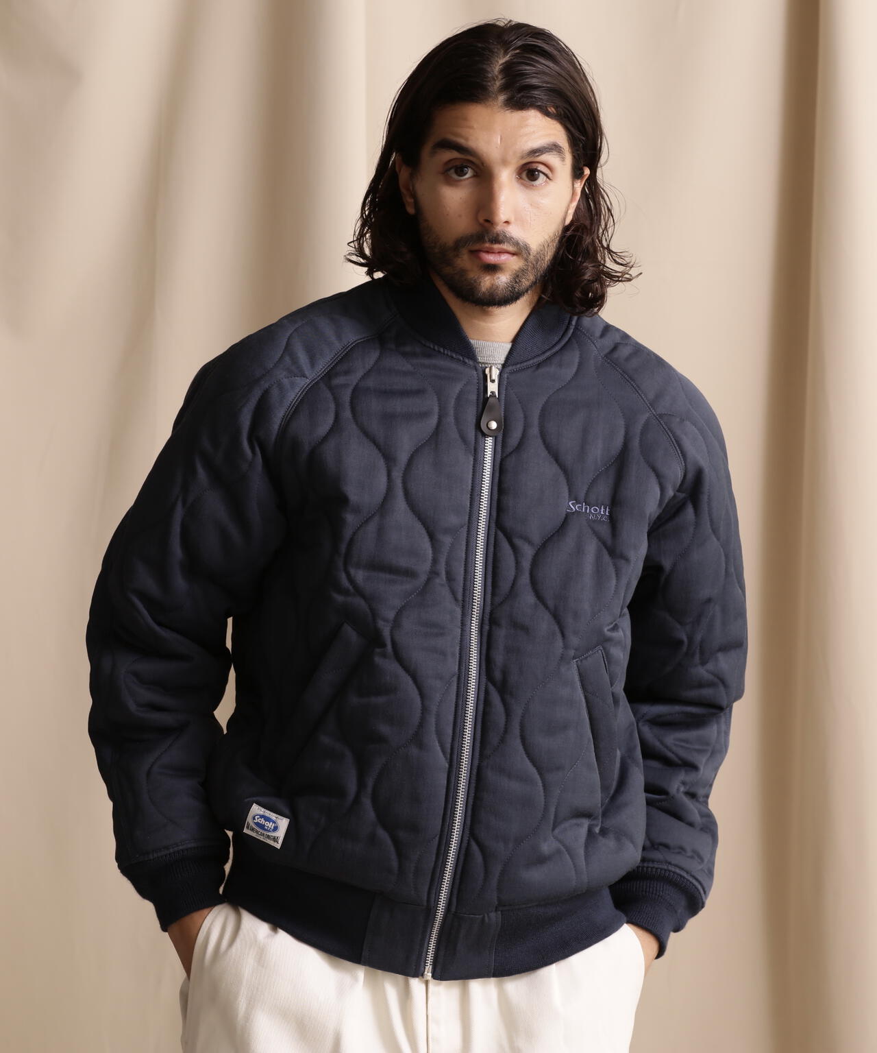 LIMITED/ONIONQUILTED JACKET OVALCHENILLE LOGO/橢圓絨標誌拼接夾克