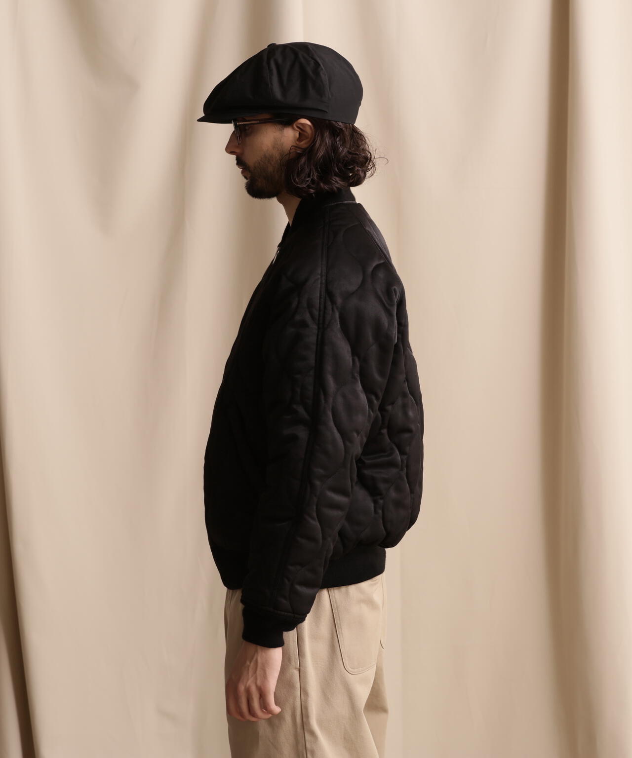 LIMITED/ONIONQUILTED JACKET OVALCHENILLE LOGO/橢圓絨標誌拼接夾克