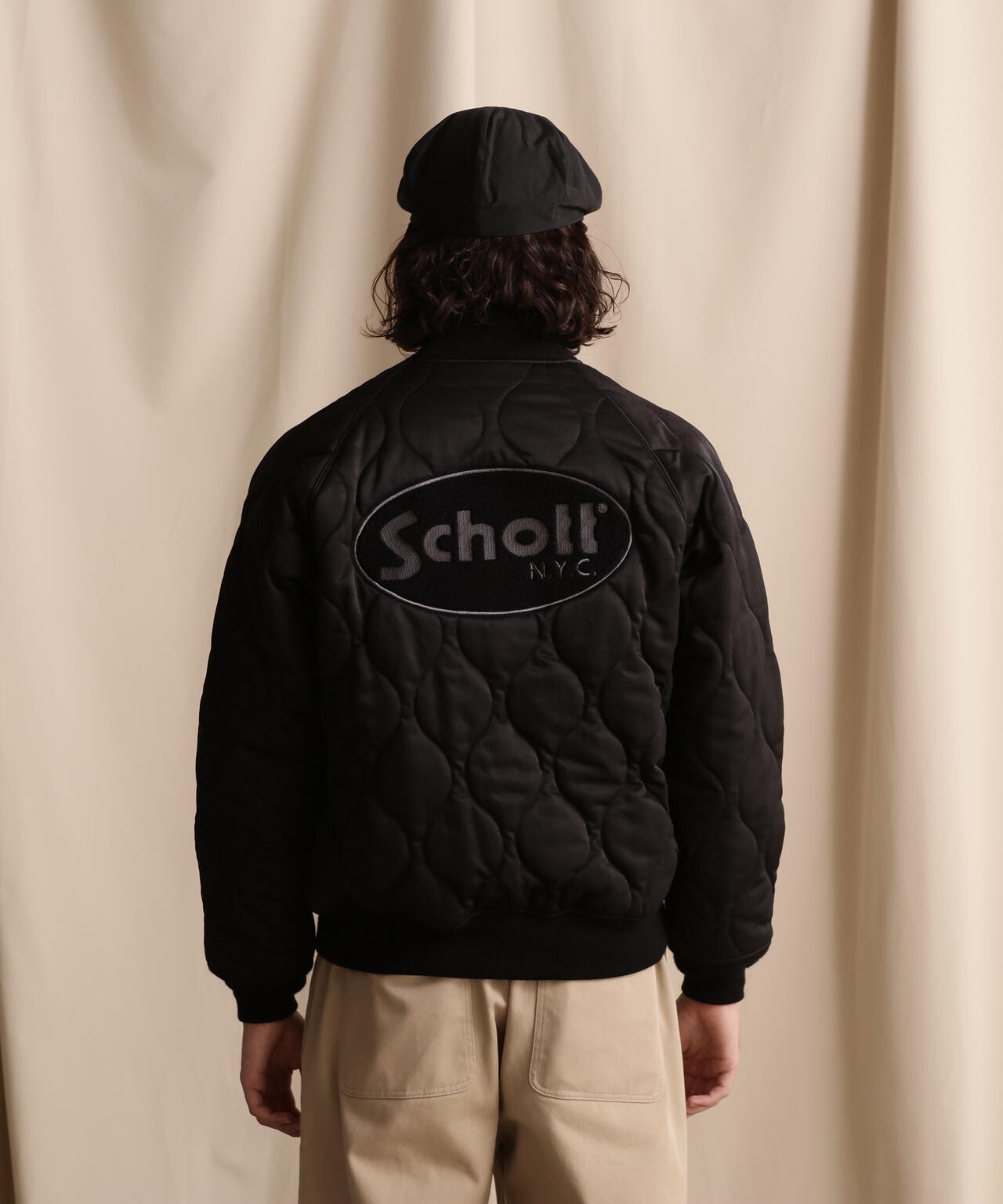 LIMITED/ONIONQUILTED JACKET OVALCHENILLE LOGO/橢圓絨標誌拼接夾克