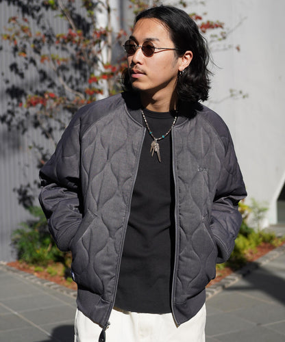 LIMITED/ONIONQUILTED JACKET OVALCHENILLE LOGO/橢圓絨標誌拼接夾克
