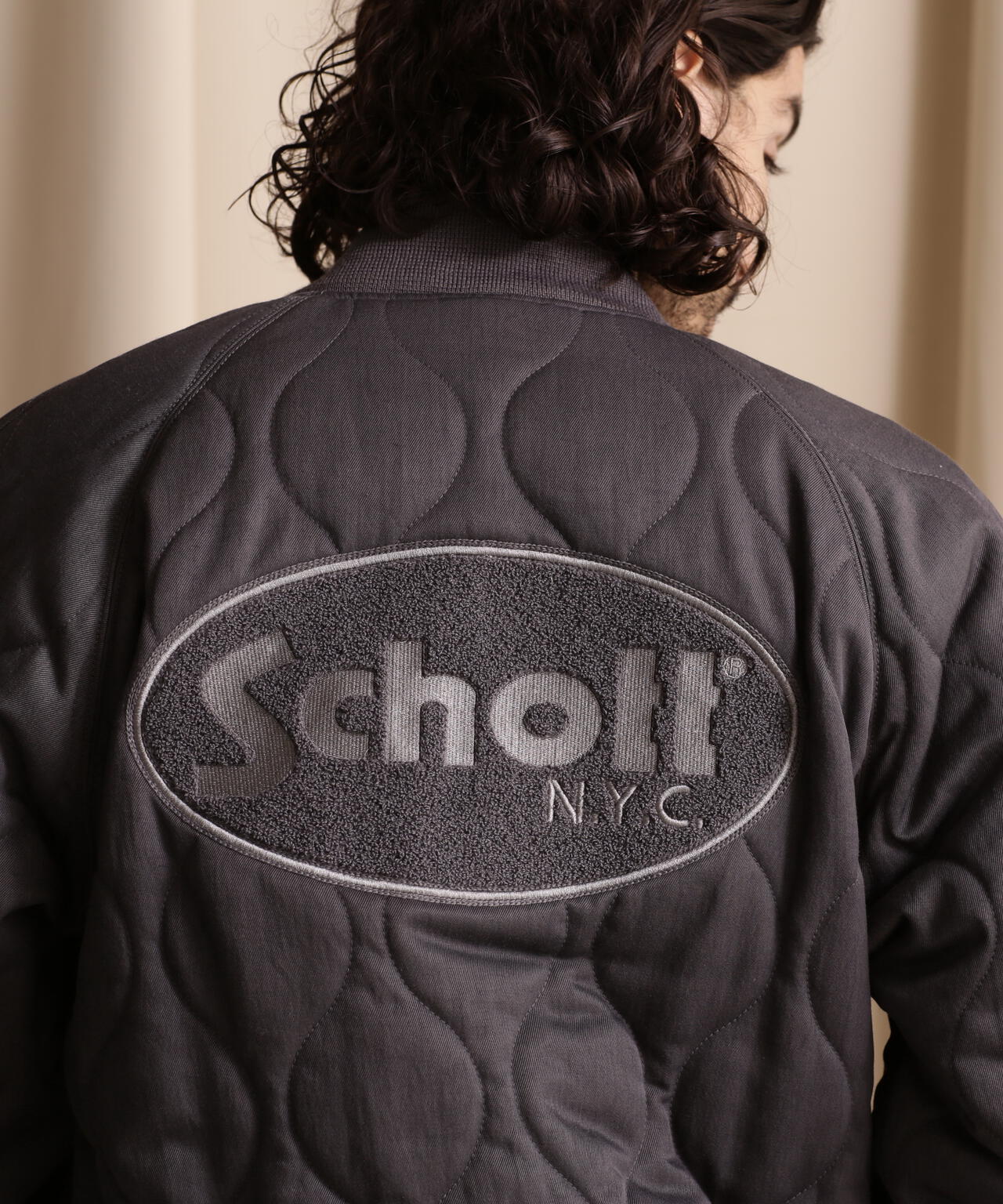 LIMITED/ONIONQUILTED JACKET OVALCHENILLE LOGO/橢圓絨標誌拼接夾克