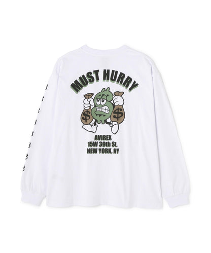 《直營店限定》DOLLARS DESIGN 長袖T恤 / AVIREX