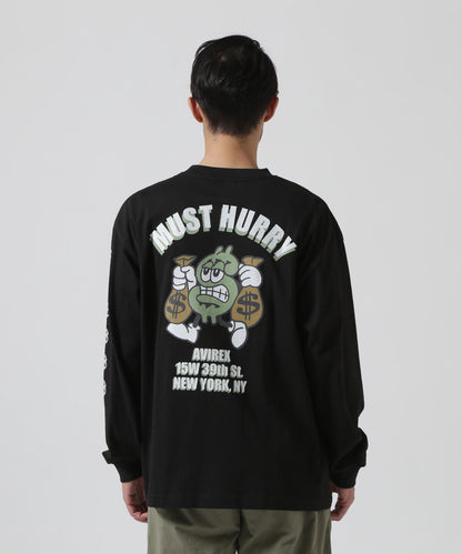 《直營店限定》DOLLARS DESIGN 長袖T恤 / AVIREX