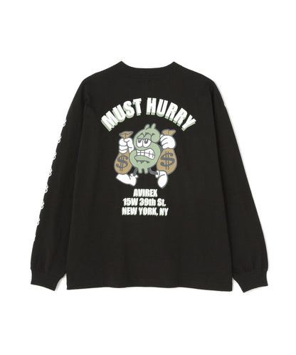 《直營店限定》DOLLARS DESIGN 長袖T恤 / AVIREX
