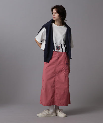 HEM LOGO PRINT T-SHIRT/拼接標誌印花T恤