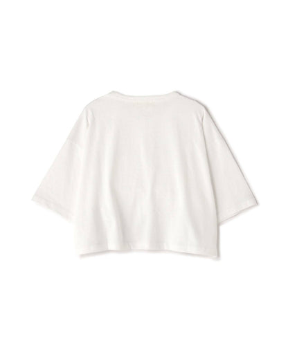 HEM LOGO PRINT T-SHIRT/拼接標誌印花T恤