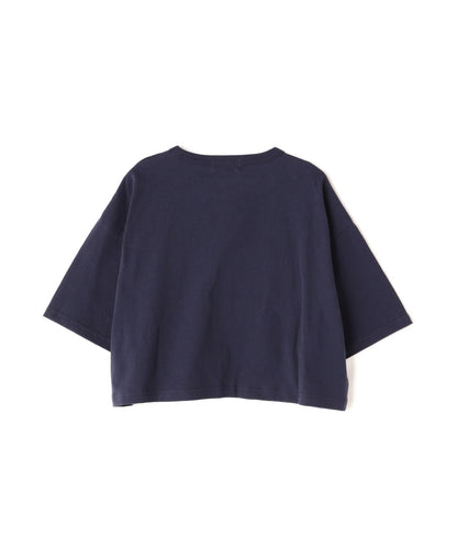 HEM LOGO PRINT T-SHIRT/拼接標誌印花T恤