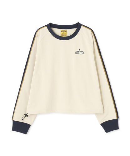 《&DEPOT限定》TRACK PULL OVER TOPS/運動風拉鍊套頭衫
