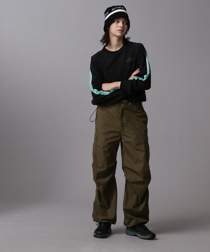 《&DEPOT限定》TRACK PULL OVER TOPS/運動風拉鍊套頭衫