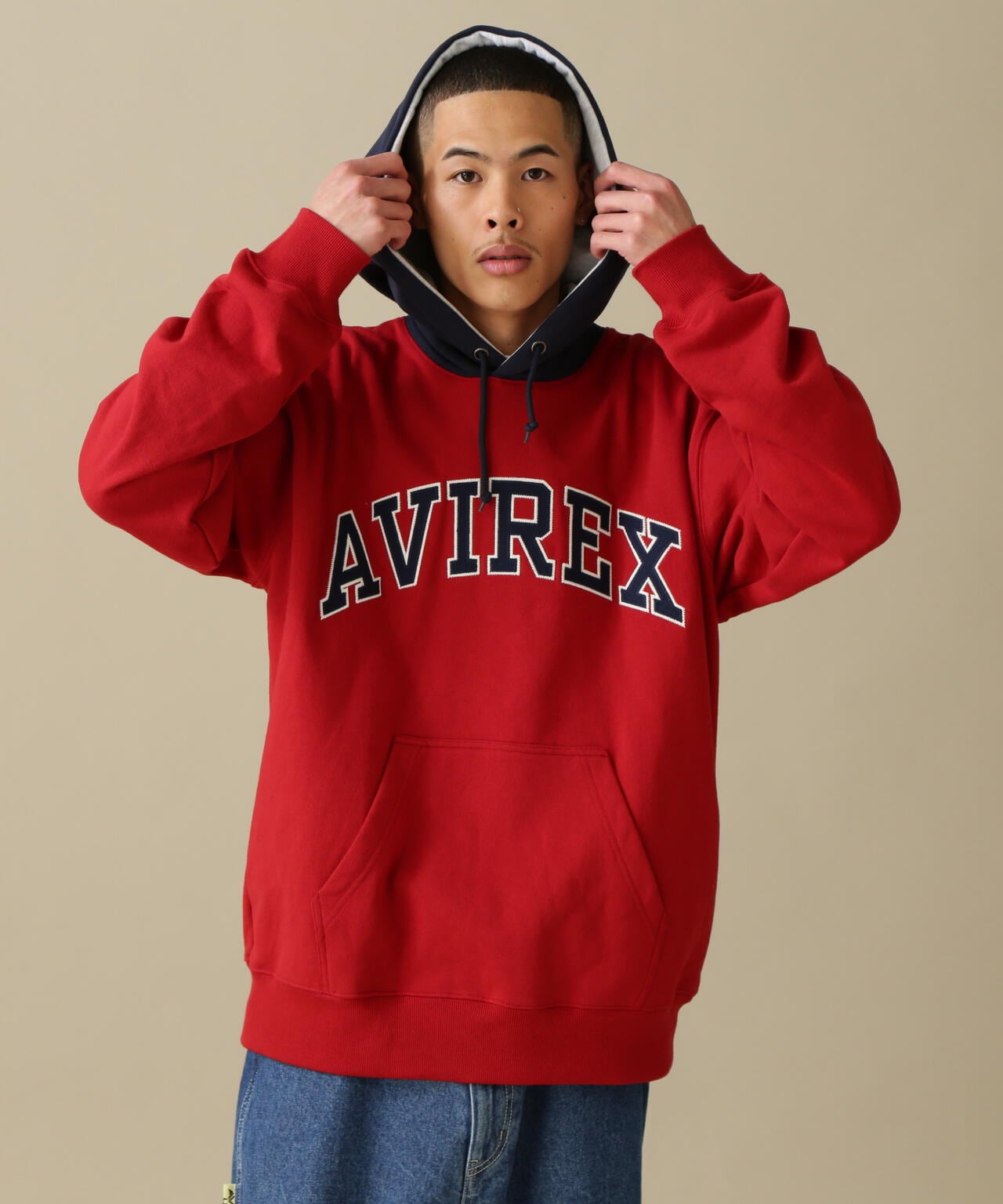 ARCH LOGO COLOR HOOD L/S PARKA/拱形標誌彩色連帽長袖連帽外套