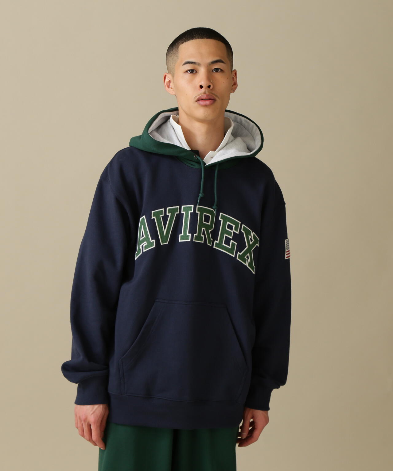 ARCH LOGO COLOR HOOD L/S PARKA/拱形標誌彩色連帽長袖連帽外套
