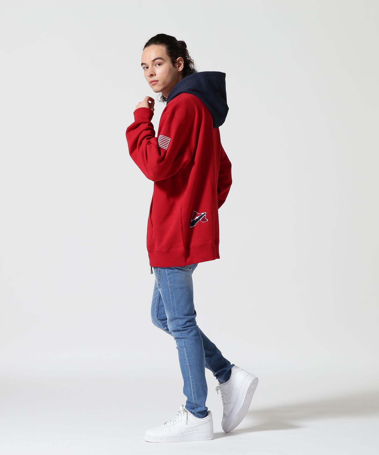 ARCH LOGO COLOR HOOD L/S PARKA/拱形標誌彩色連帽長袖連帽外套