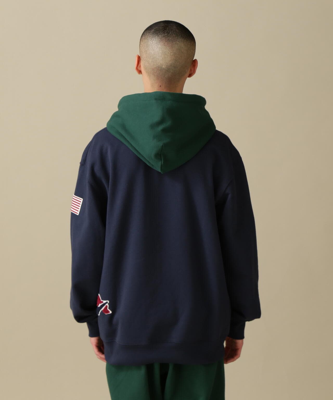 ARCH LOGO COLOR HOOD L/S PARKA/拱形標誌彩色連帽長袖連帽外套