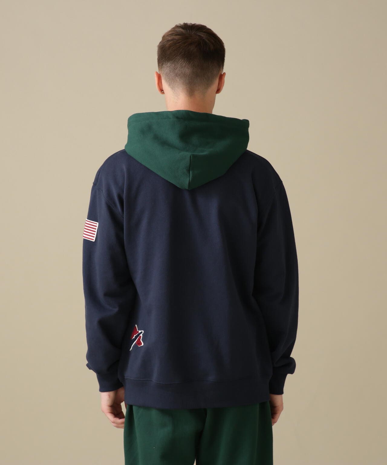 ARCH LOGO COLOR HOOD L/S PARKA/拱形標誌彩色連帽長袖連帽外套
