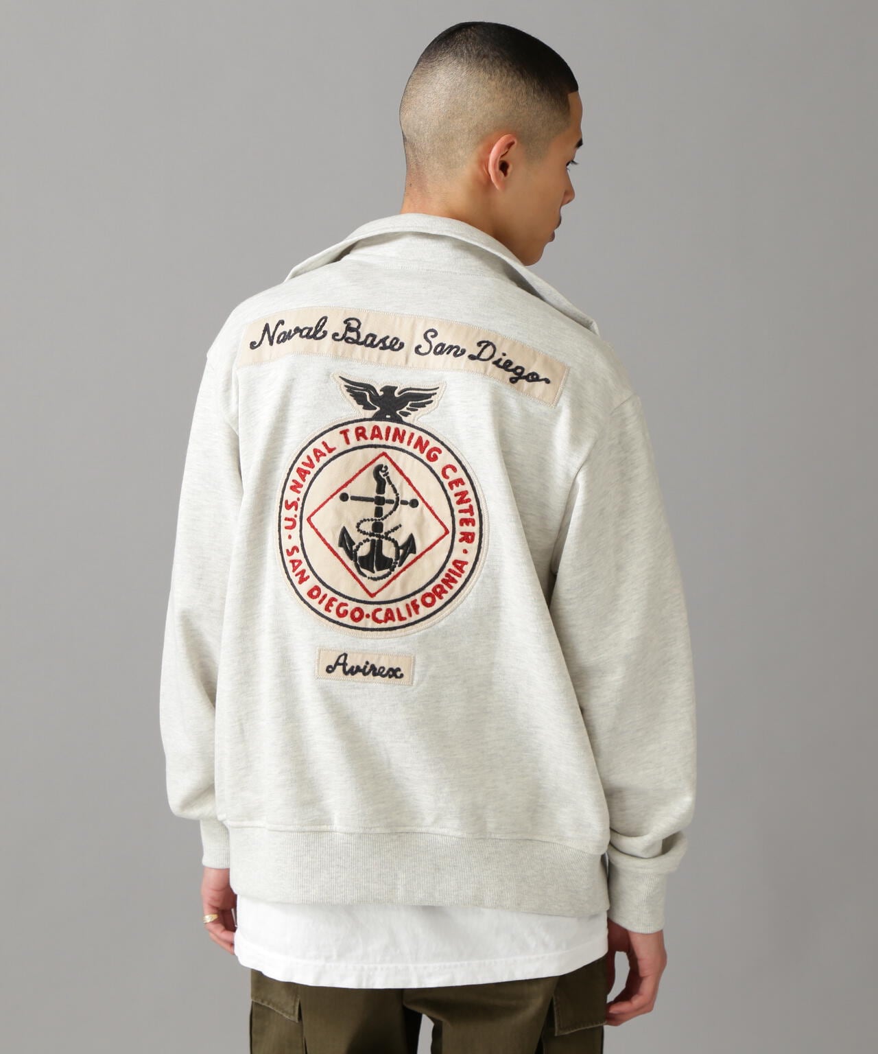 L/S STAND ZIP NAVAL PATCH / 立領拉鍊 海軍 徽章