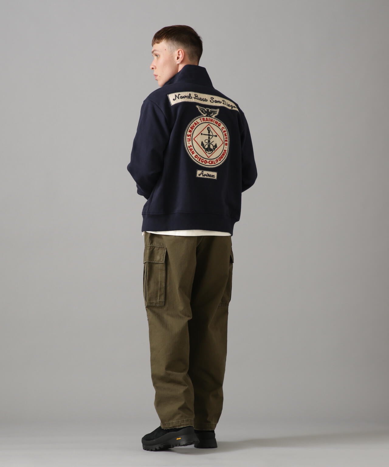 L/S STAND ZIP NAVAL PATCH / 立領拉鍊 海軍 徽章