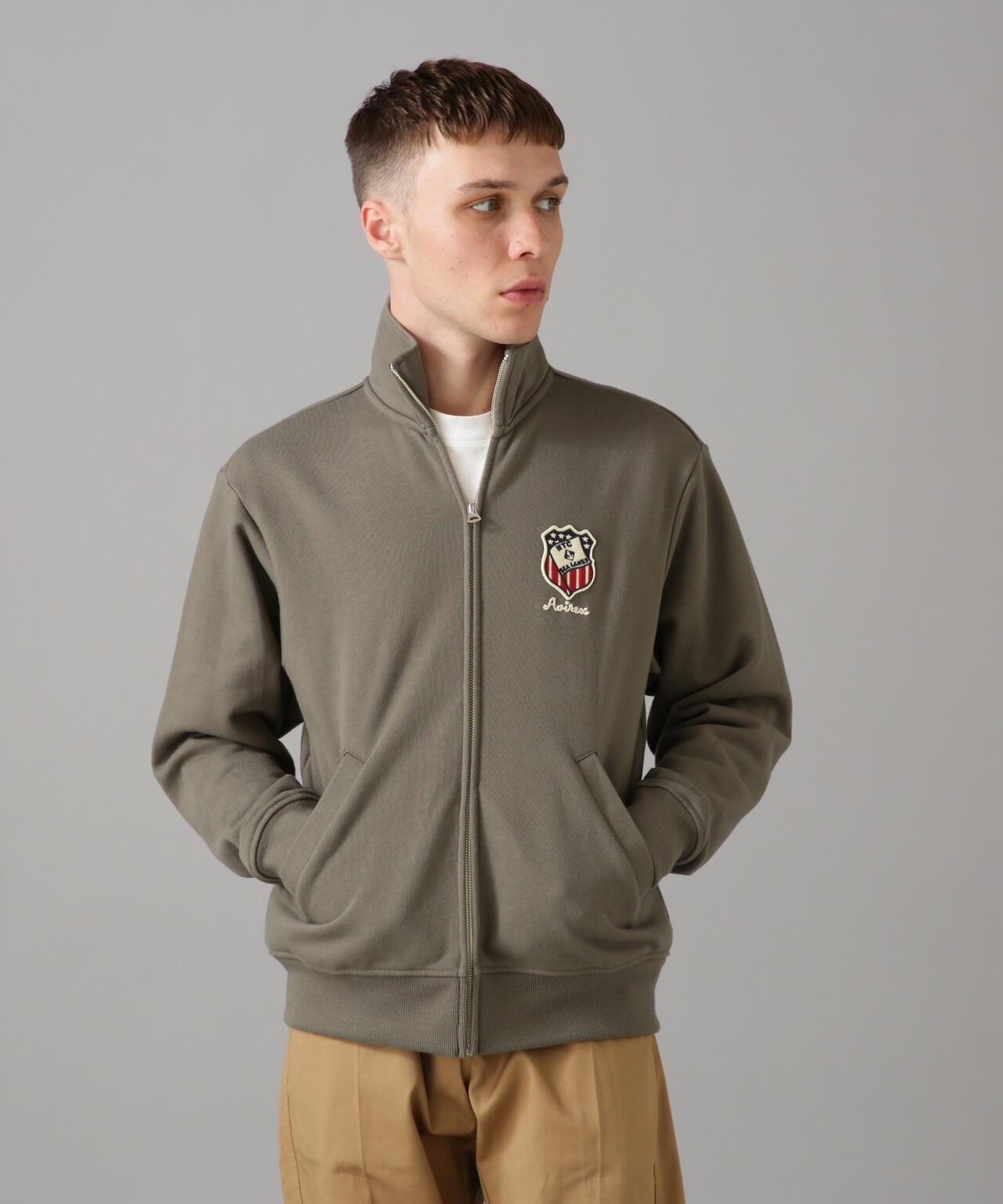 L/S STAND ZIP NAVAL PATCH / 立領拉鍊 海軍 徽章