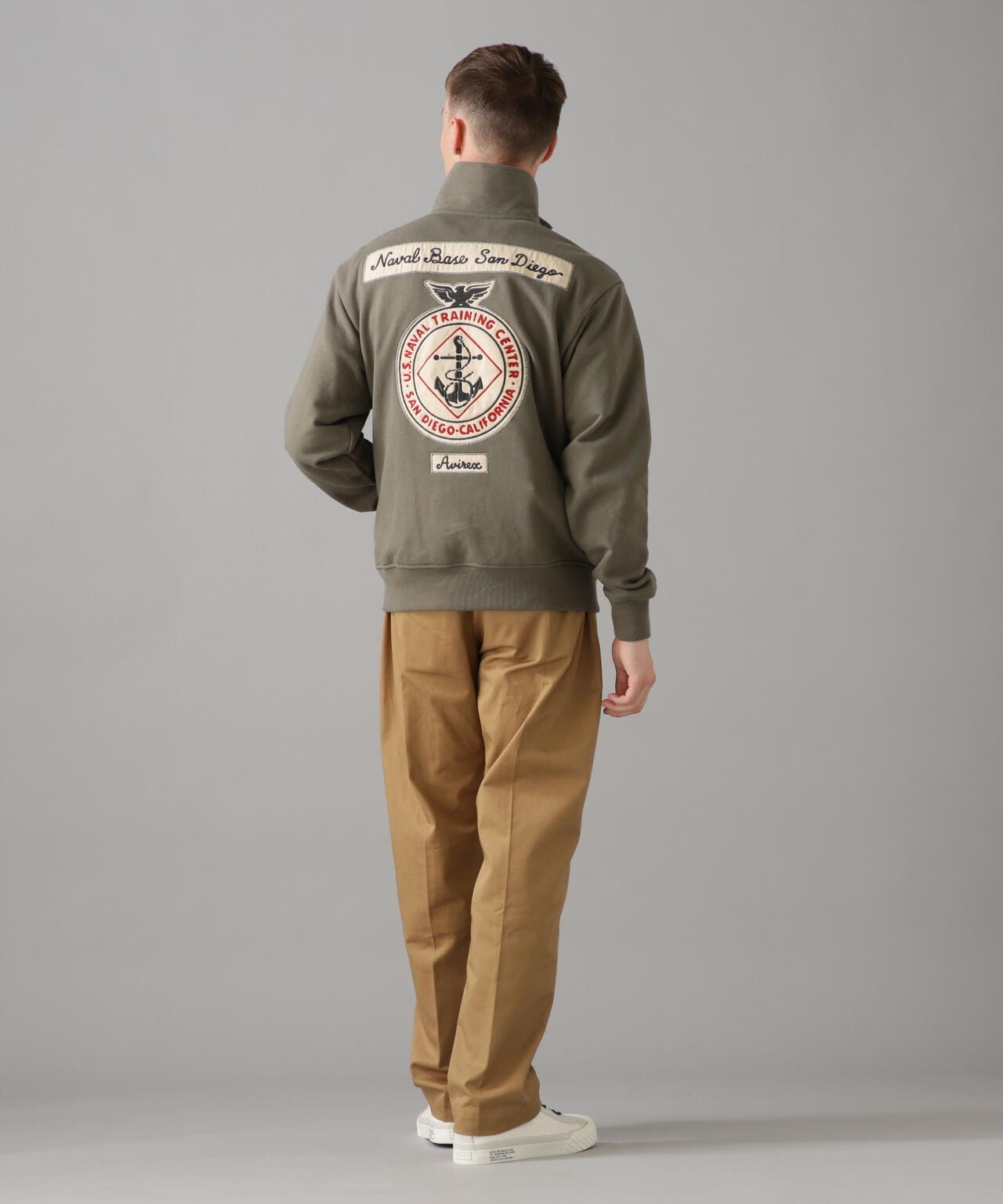 L/S STAND ZIP NAVAL PATCH / 立領拉鍊 海軍 徽章