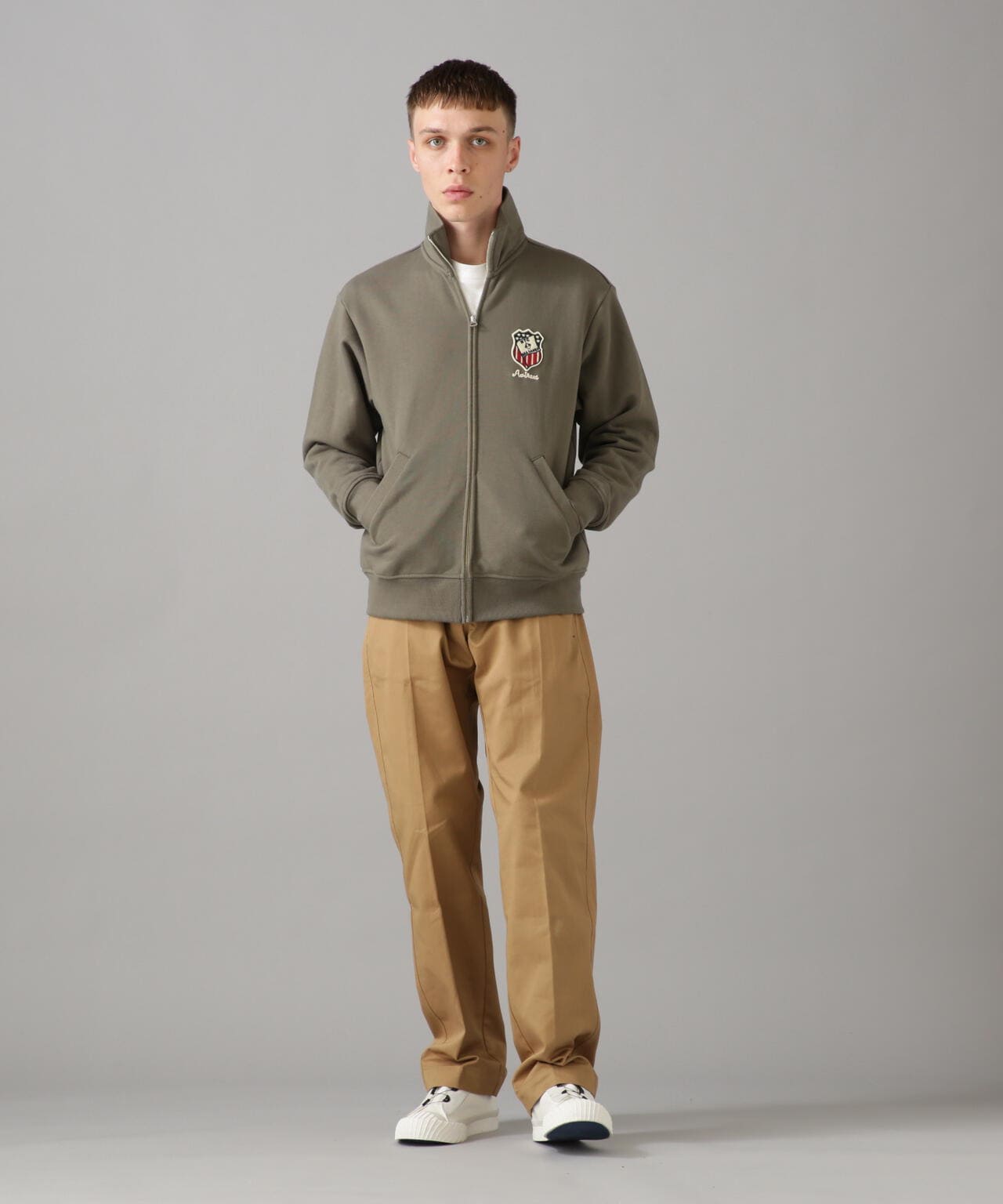 L/S STAND ZIP NAVAL PATCH / 立領拉鍊 海軍 徽章