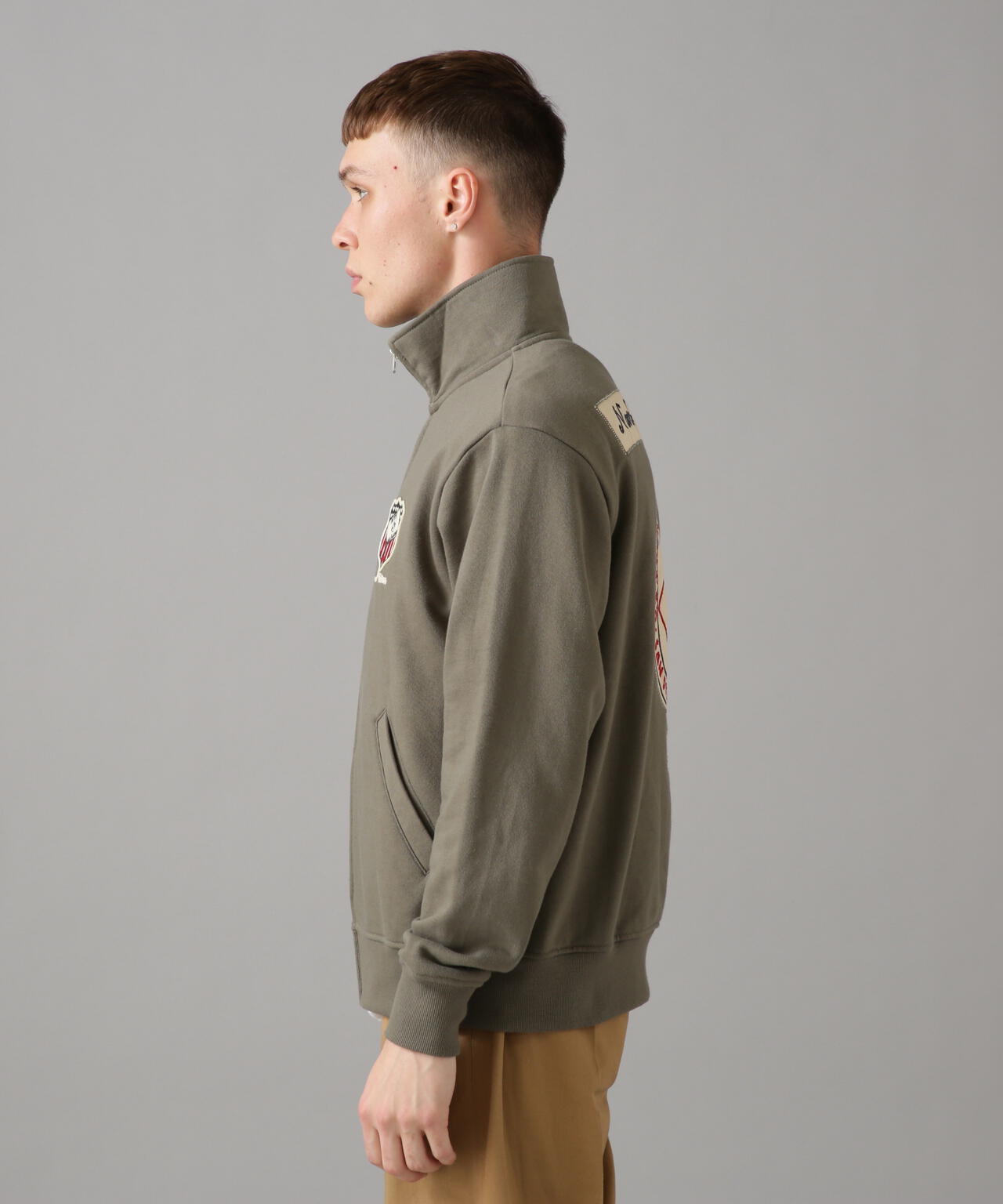L/S STAND ZIP NAVAL PATCH / 立領拉鍊 海軍 徽章