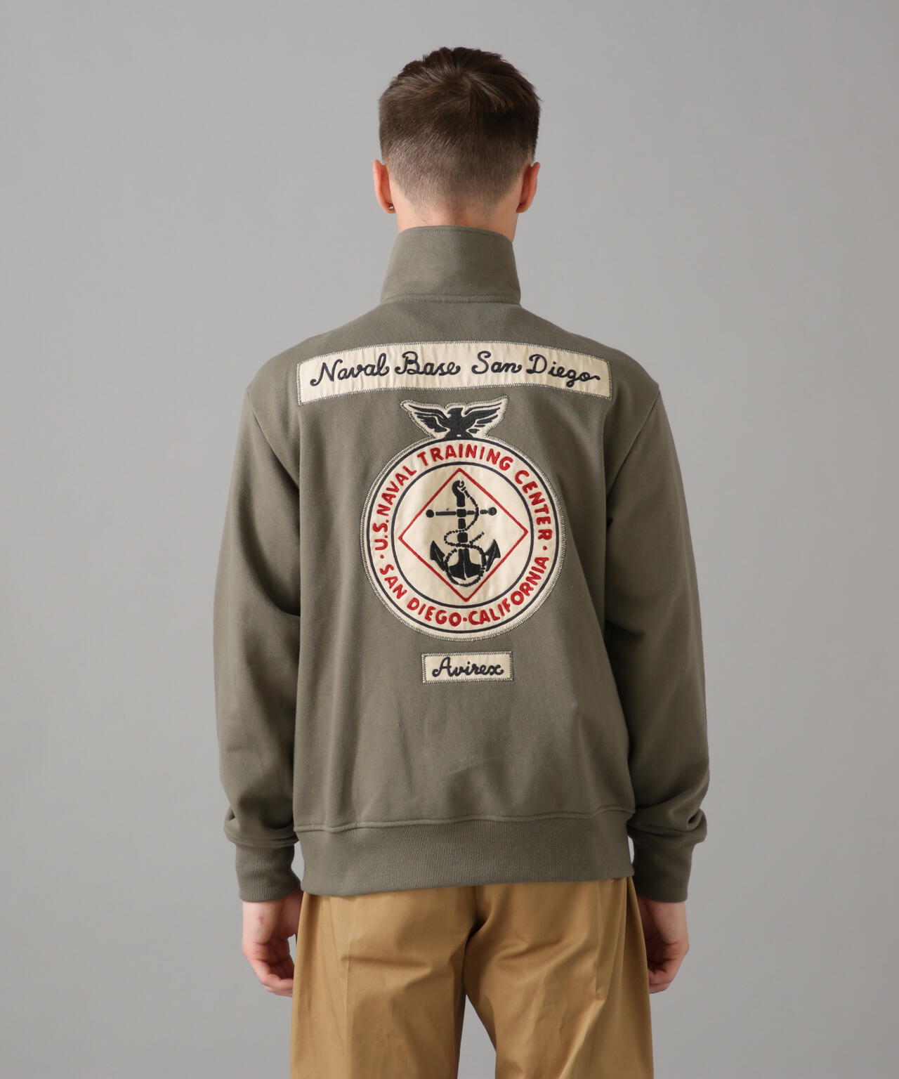L/S STAND ZIP NAVAL PATCH / 立領拉鍊 海軍 徽章