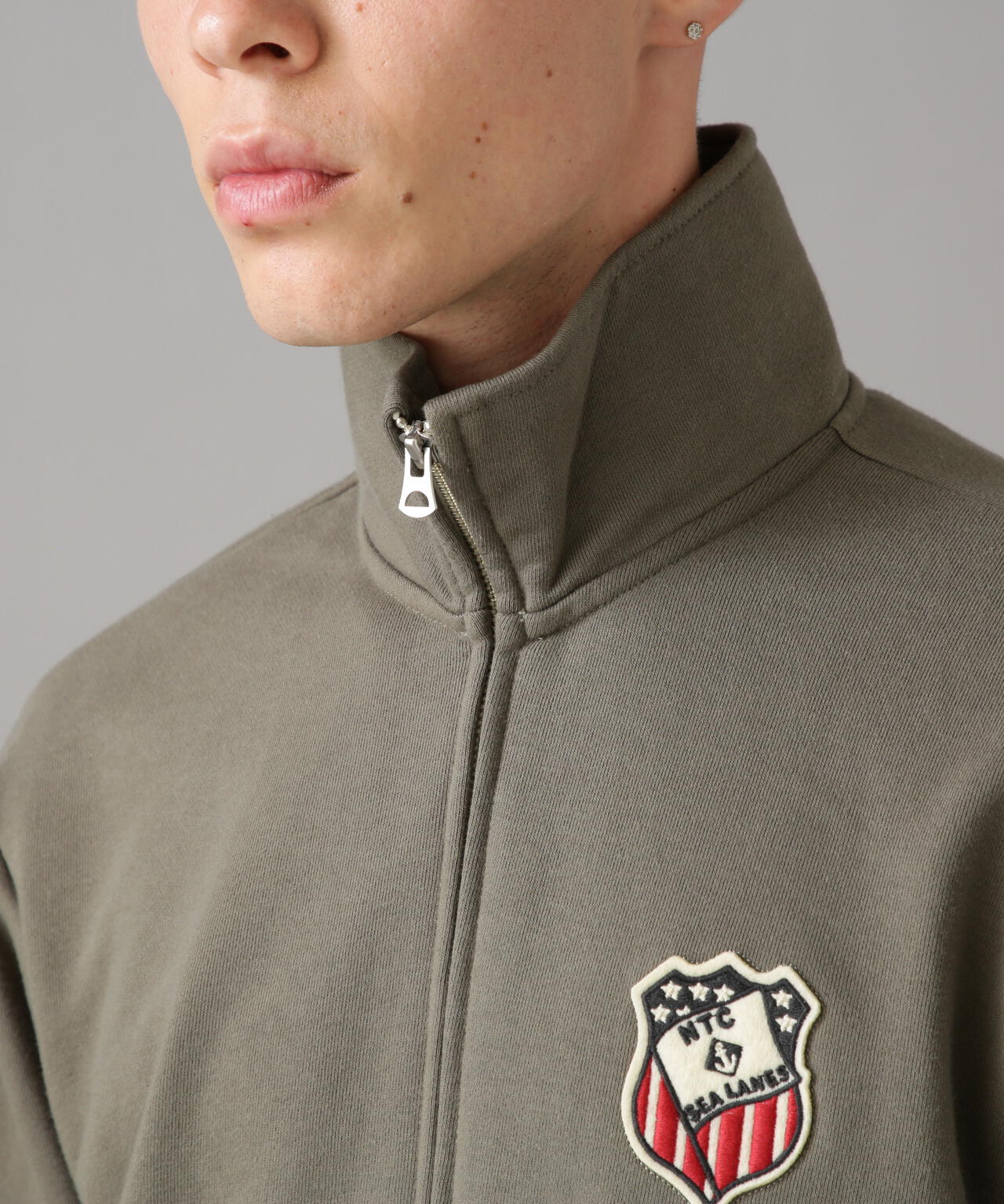 L/S STAND ZIP NAVAL PATCH / 立領拉鍊 海軍 徽章