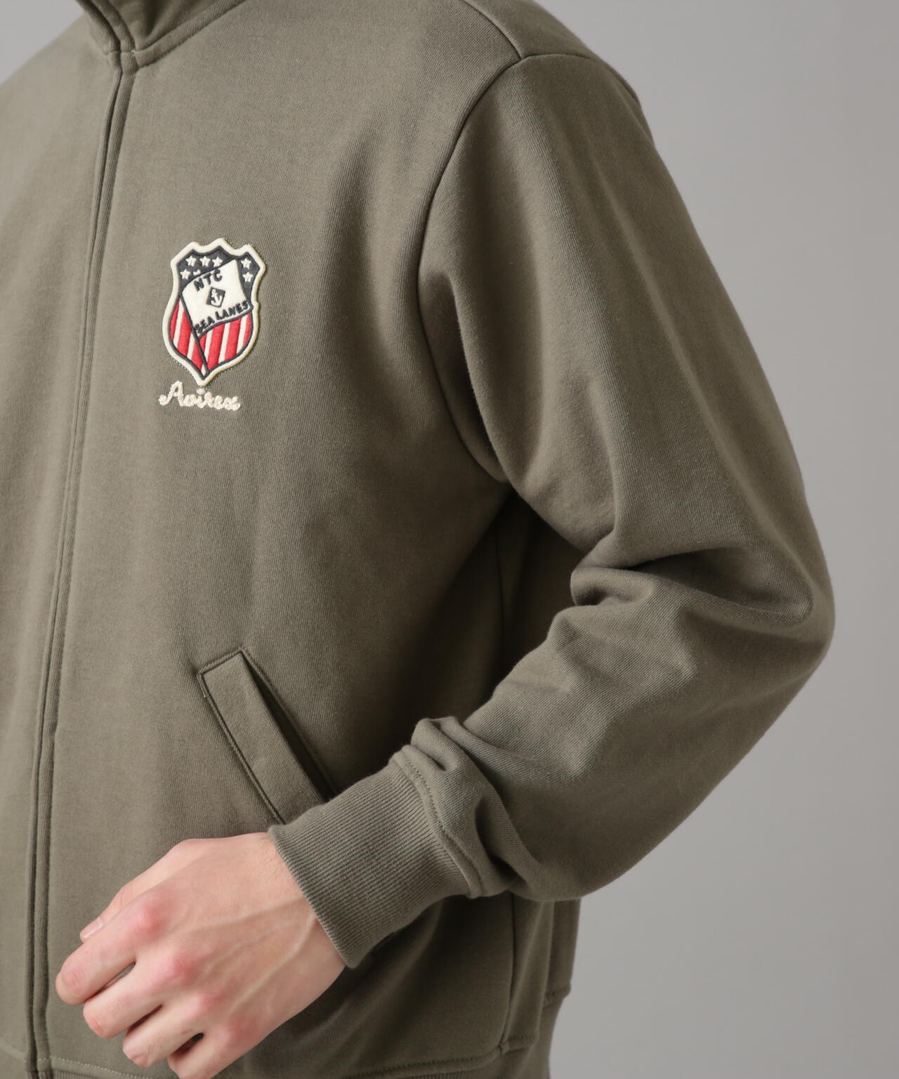 L/S STAND ZIP NAVAL PATCH / 立領拉鍊 海軍 徽章