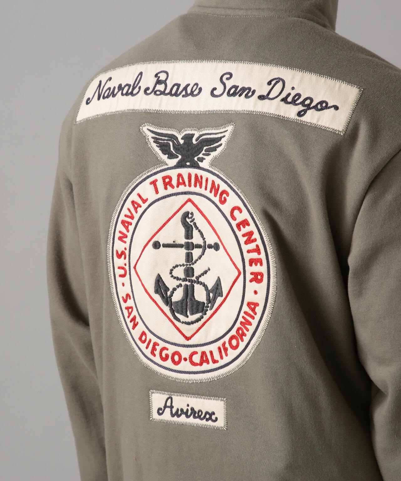 L/S STAND ZIP NAVAL PATCH / 立領拉鍊 海軍 徽章