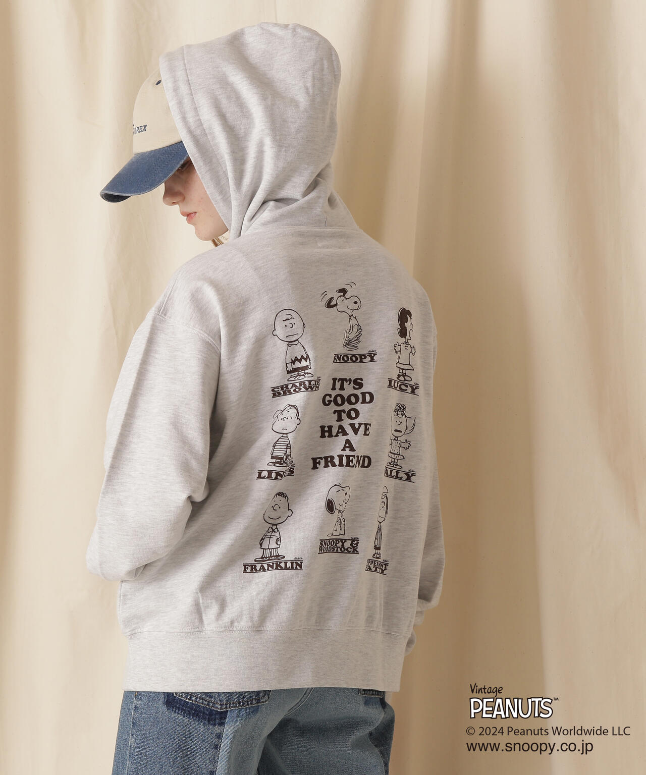 《PEANUTS×AVIREX》PULL OVER PARKA/《花生漫畫×AVIREX》套頭帽風衣