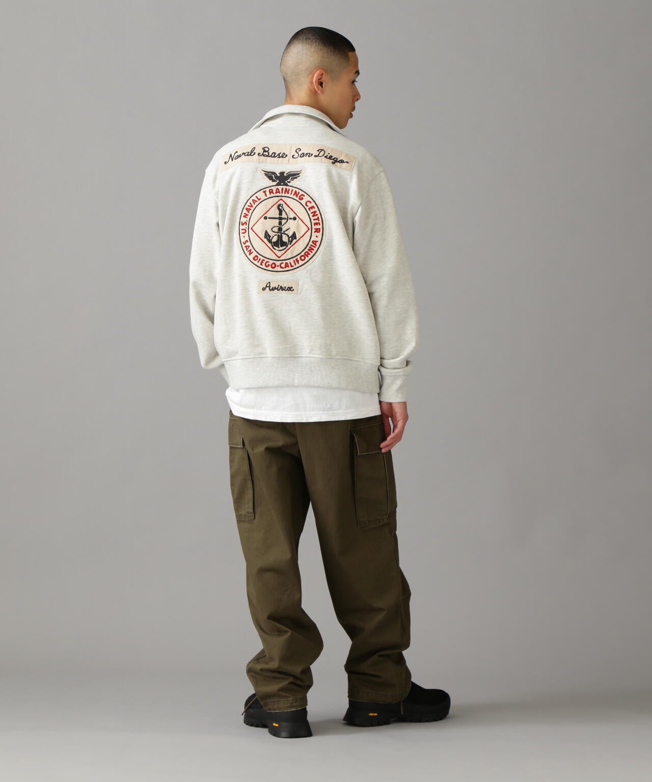 L/S STAND ZIP NAVAL PATCH / 立領拉鍊 海軍 徽章