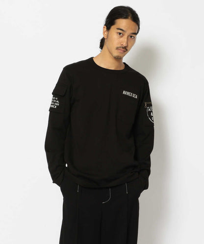ファティーグ 高領 長袖 T恤/LONG SLEEVE FATIGUE CREW NECK T-SHIRT